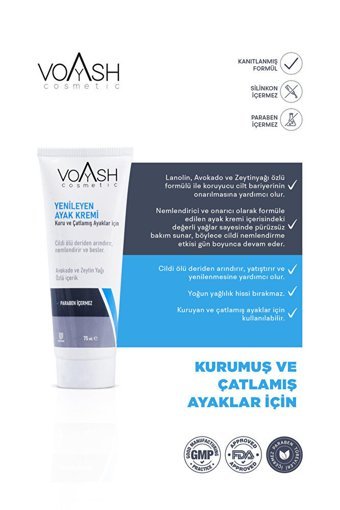 Voyash Bakım Ayak Kremi 75 ml
