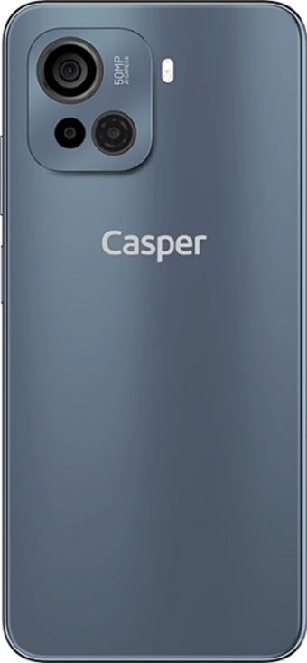 Casper Via F30 128 Gb Hafıza 4 Gb Ram 6.5 İnç 50 MP Ips Lcd Ekran Android Akıllı Cep Telefonu Gri