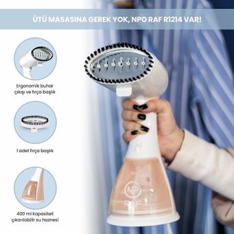 Npo R1214B 1500 W Çelik Buharlı Ütü