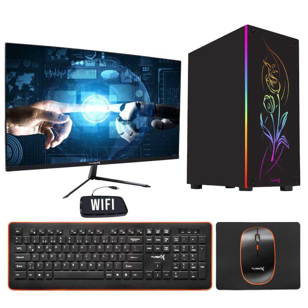 Turbox Tx2062 Paylaşımlı HD Graphics Ekran Kartlı Intel Core i3 4130 16 GB Ram DDR3 256 GB SSD Mid Tower
 FreeDos Masaüstü Bilgisayar