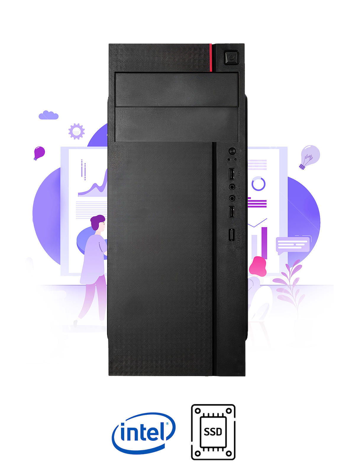 Ramtech Workforce WF303 AMD Ryzen 9 i5 6500 16 GB Ram DDR4 256 GB SSD Mid Tower
 FreeDos Masaüstü Bilgisayar