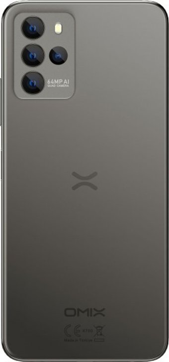 Omix X700 (128 Gb) 128 Gb Hafıza 8 Gb Ram 6.43 İnç 64 MP Çift Hatlı Amoled Ekran Android Akıllı Cep Telefonu Gri