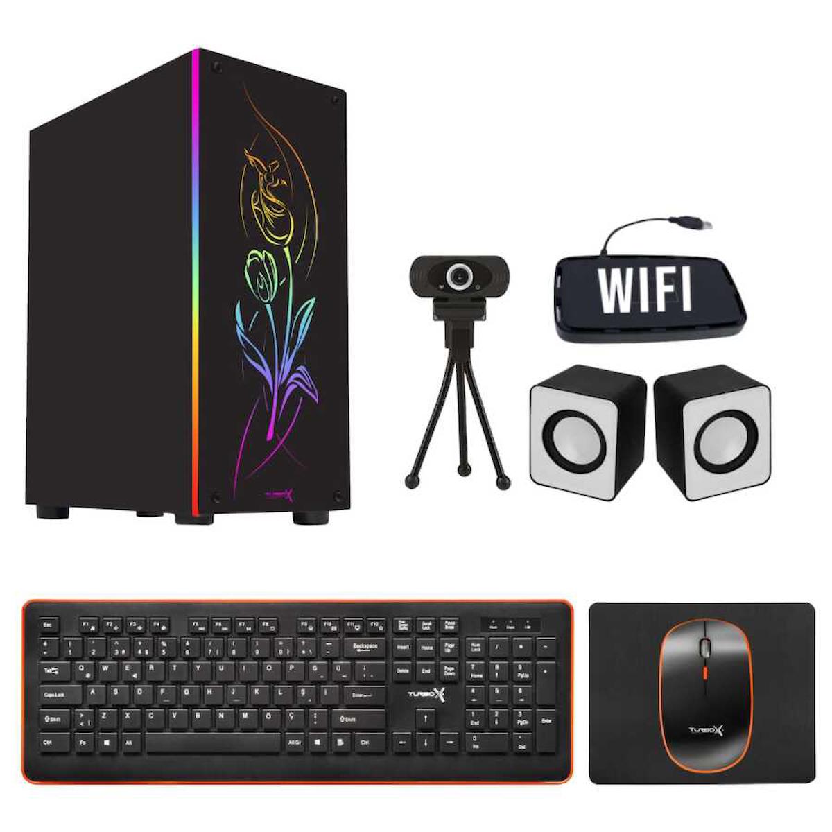 Turbox Tx2114 Harici Radeon R5 230 Ekran Kartlı Intel Core i3 10100F 16 GB Ram DDR4 512 GB SSD Mid Tower
 FreeDos Masaüstü Bilgisayar
