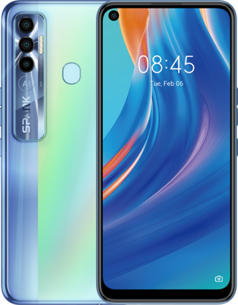 Tecno Spark 7 Pro (Kf8) 128 Gb Hafıza 4 Gb Ram 6.6 İnç 48 MP Ips Lcd Ekran Android Akıllı Cep Telefonu Alaca Mavi