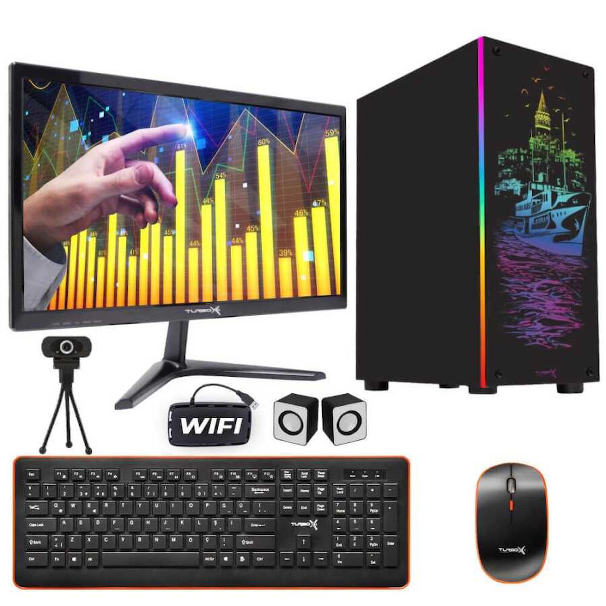 Turbox Tx2022 Paylaşımlı HD Graphics Ekran Kartlı Intel Pentium G3250 8 GB Ram DDR3 256 GB SSD Mid Tower
 FreeDos Masaüstü Bilgisayar