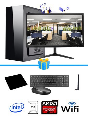 Ramtech Workforce OF710-289 Harici Radeon R5 230 Ekran Kartlı AMD Ryzen 9 i7-10700F 8 GB Ram DDR4 128 GB SSD Mid Tower
 FreeDos Masaüstü Bilgisayar