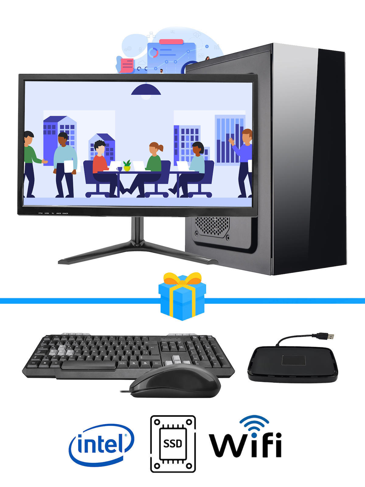 Ramtech Workforce WF335 AMD Ryzen 9 i3 2120 8 GB Ram DDR3 256 GB SSD Mid Tower
 FreeDos Masaüstü Bilgisayar