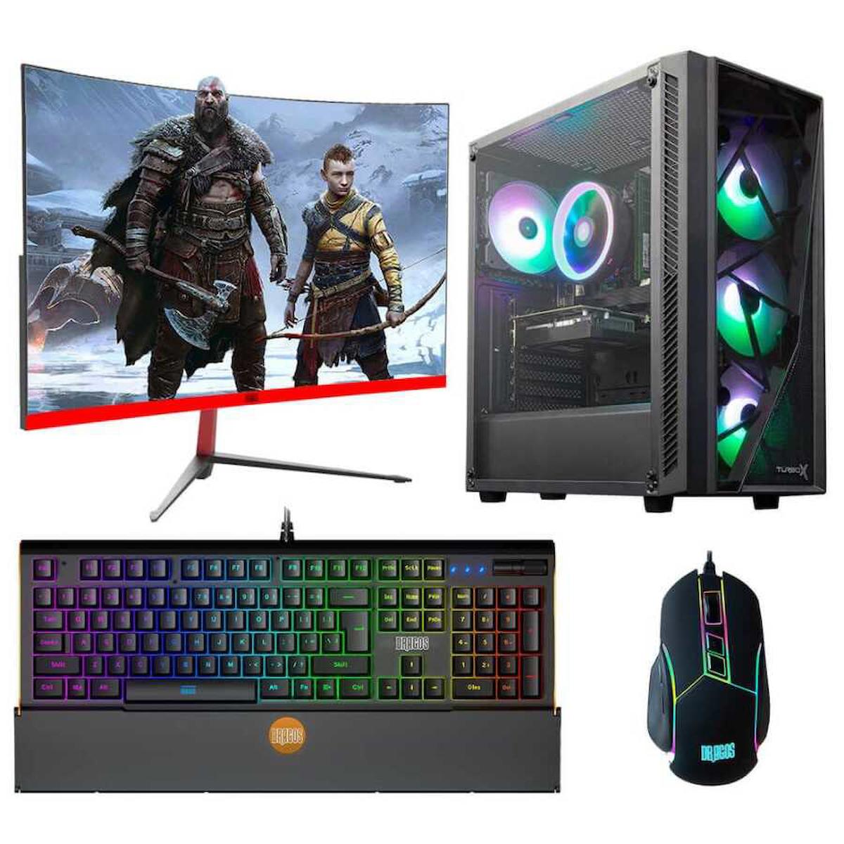 Dragos DRx2680 Harici GeForce RTX 3050 Ekran Kartlı AMD Ryzen 7 5500 16 GB Ram DDR4 512 GB SSD Mid Tower FreeDos Masaüstü Bilgisayar