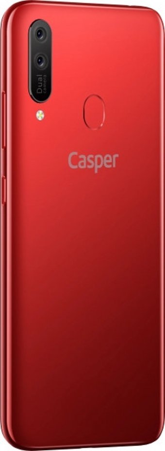 Casper Via E4 32 Gb Hafıza 3 Gb Ram 6.09 İnç 13 MP Ips Lcd Ekran Android Akıllı Cep Telefonu Kırmızı