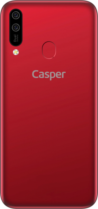 Casper Via E4 32 Gb Hafıza 3 Gb Ram 6.09 İnç 13 MP Ips Lcd Ekran Android Akıllı Cep Telefonu Kırmızı