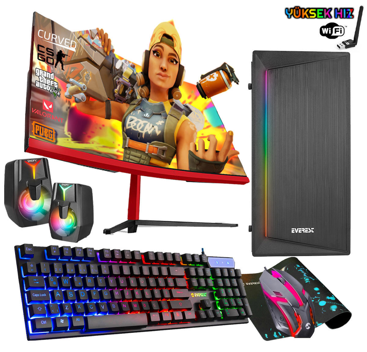 Biggamex Ms50 Paylaşımlı UHD Graphics Ekran Kartlı AMD Ryzen 5 i5 3470 16 GB Ram DDR3 256 GB SSD Mid Tower FreeDos Masaüstü Bilgisayar