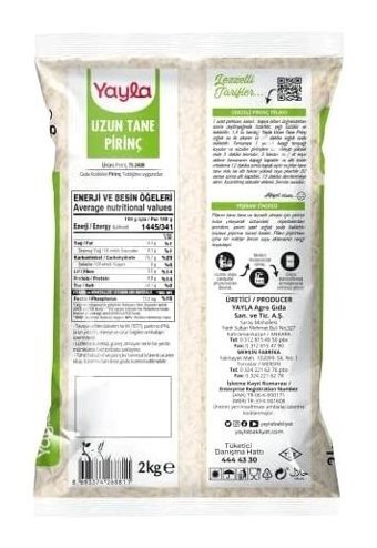 Storemax Yayla Uzun Tane Pirinç 2 kg