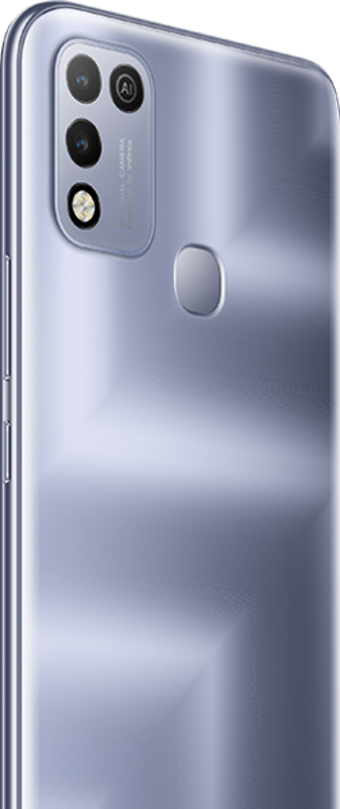 Infinix Hot 10 Play 32 Gb Hafıza 3 Gb Ram 6.82 İnç 13 MP Ips Lcd Ekran Android Akıllı Cep Telefonu Gümüş