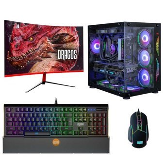 Dragos DRx2656 Harici GeForce RTX 3060 Ti Ekran Kartlı AMD Ryzen 7 i7 13700 64 GB Ram DDR4 1 TB SSD Mid Tower FreeDos Masaüstü Bilgisayar