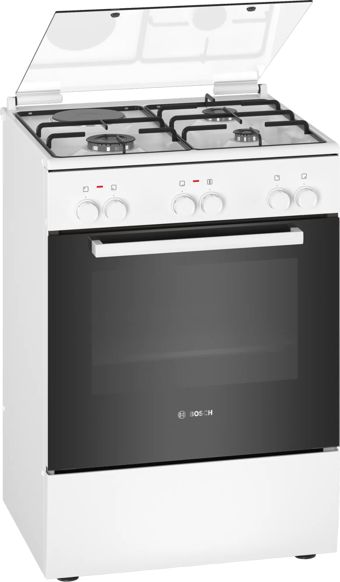 Bosch HXA670G20T 66 lt A+++ Enerji Sınıfı Doğalgazlı Ocaklı Solo Fırın Beyaz