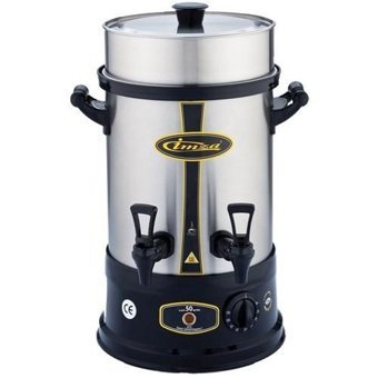 İmza Otomatik Paslanmaz Çelik Demlikli 1200 W Işıklı Paslanmaz Çelik Inox Çay Makinesi