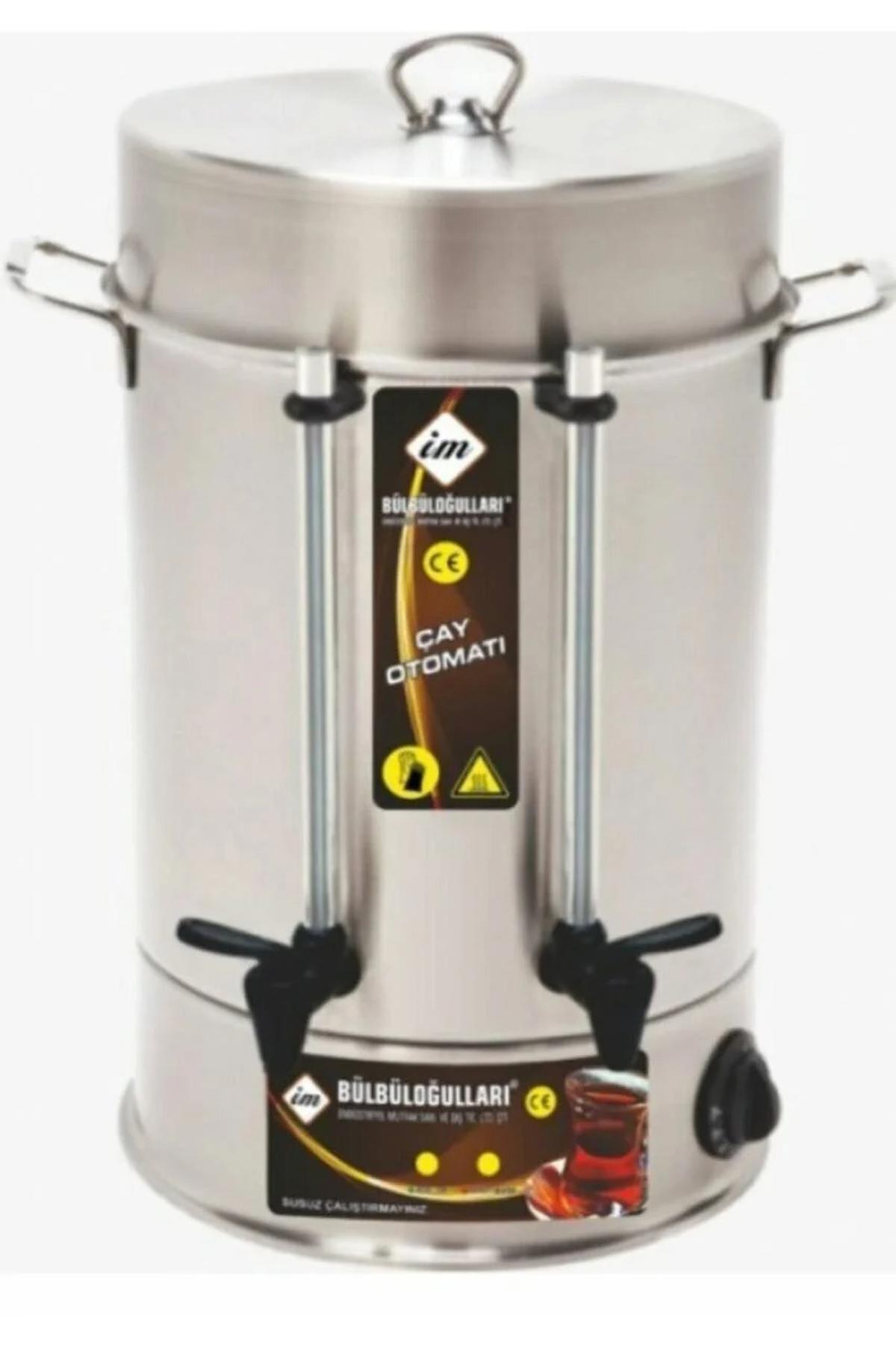 Bülbüloğulları Otomatik Paslanmaz Çelik Demlikli 3500 W Işıklı Paslanmaz Çelik Inox Çay Makinesi