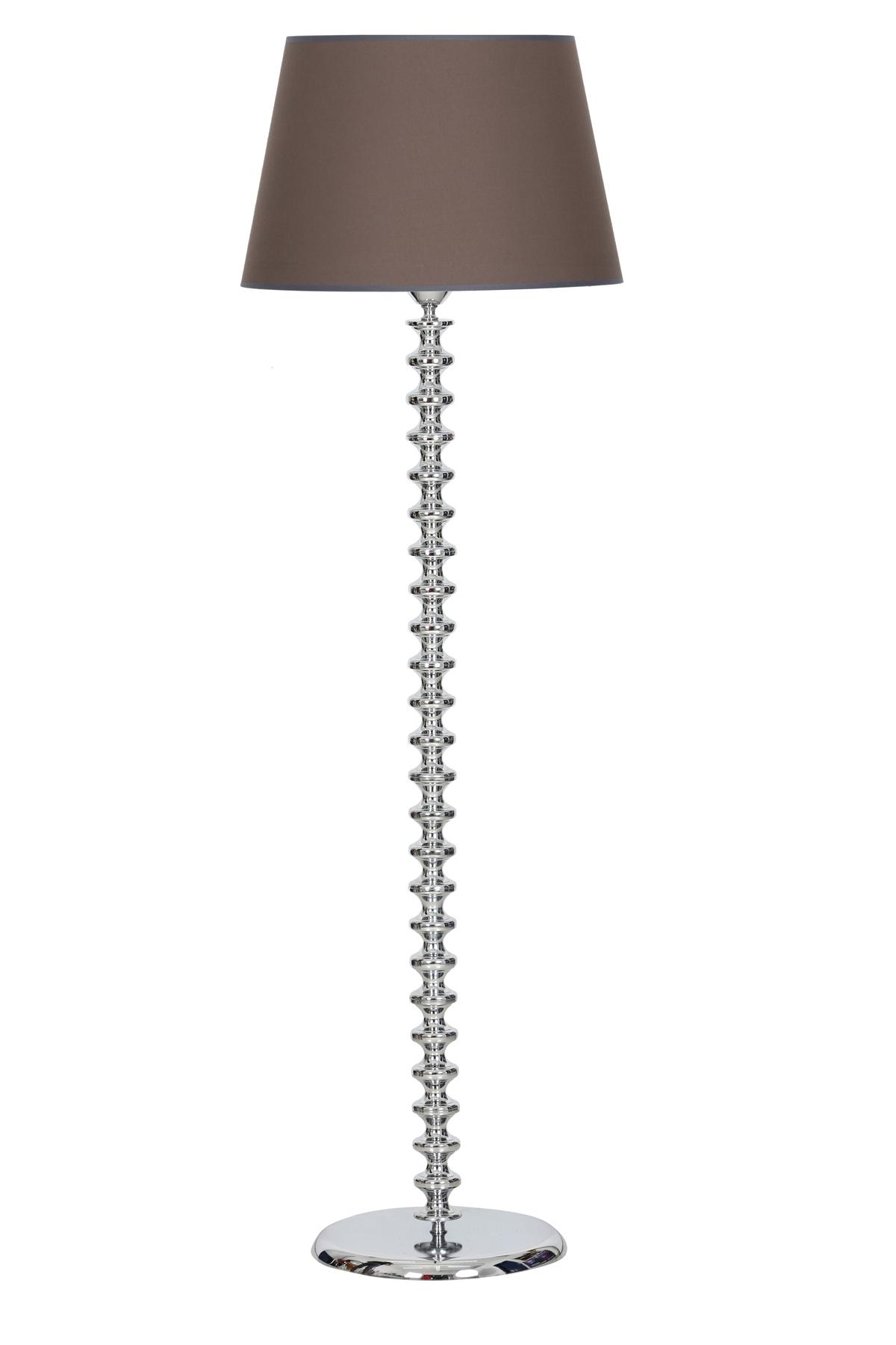 Vinner Jasmine Series LM-5803 Modern Tekli Metal Tek Ayaklı Şapka Lambader Kahverengi