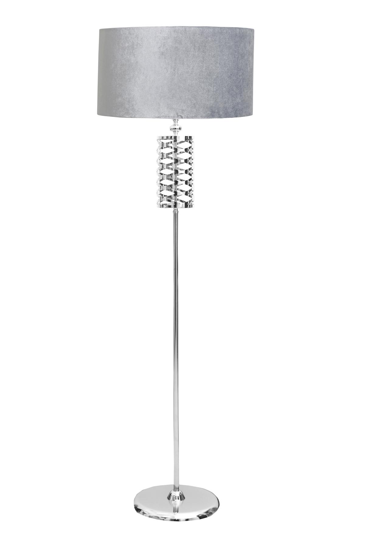 Vinner Laser 5706 Modern Tekli Metal Tek Ayaklı Silindir Lambader Gri