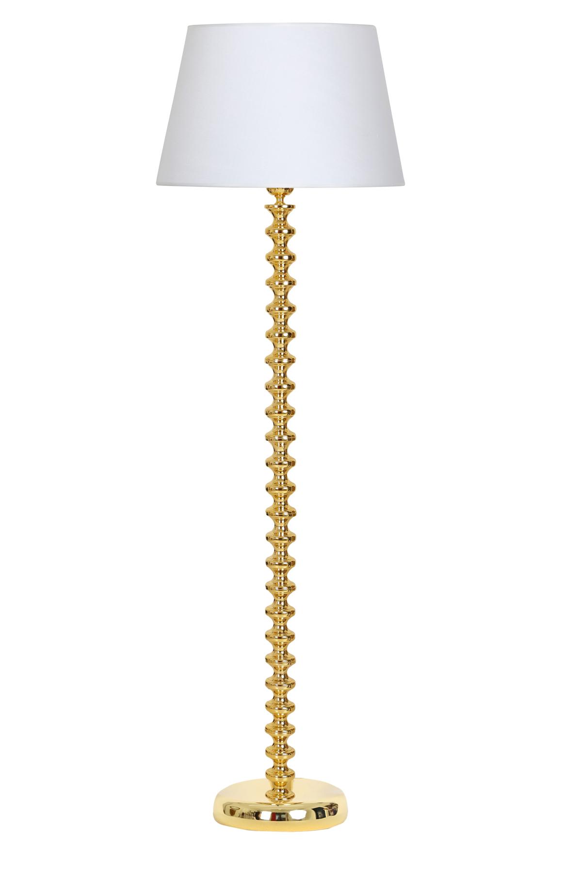Vinner Jasmine Series 5802 Modern Tekli Metal Tek Ayaklı Şapka Lambader Beyaz