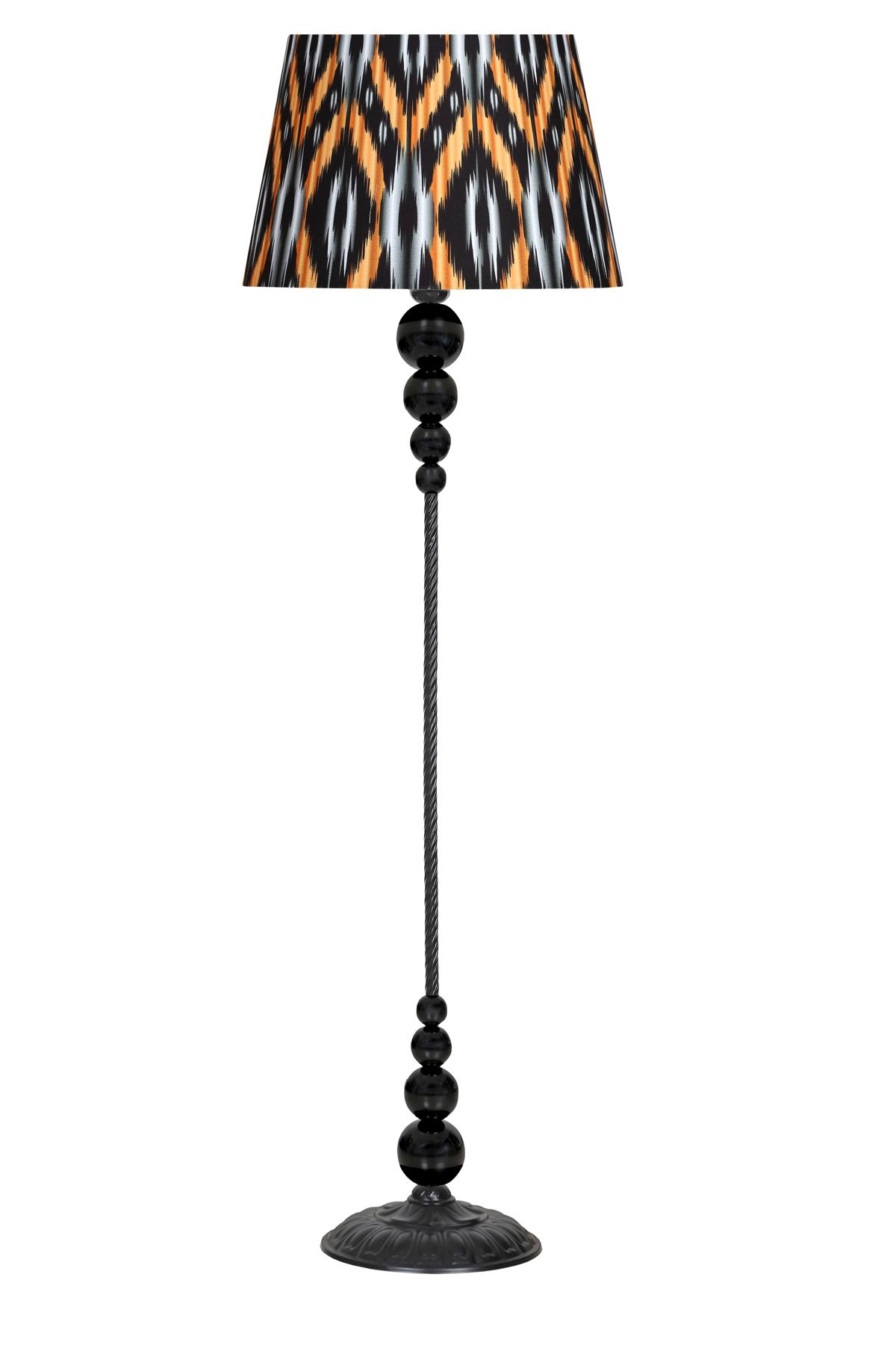Vinner Caracas Modern Tekli Metal Tek Ayaklı Şapka Lambader Etnik Desenli
