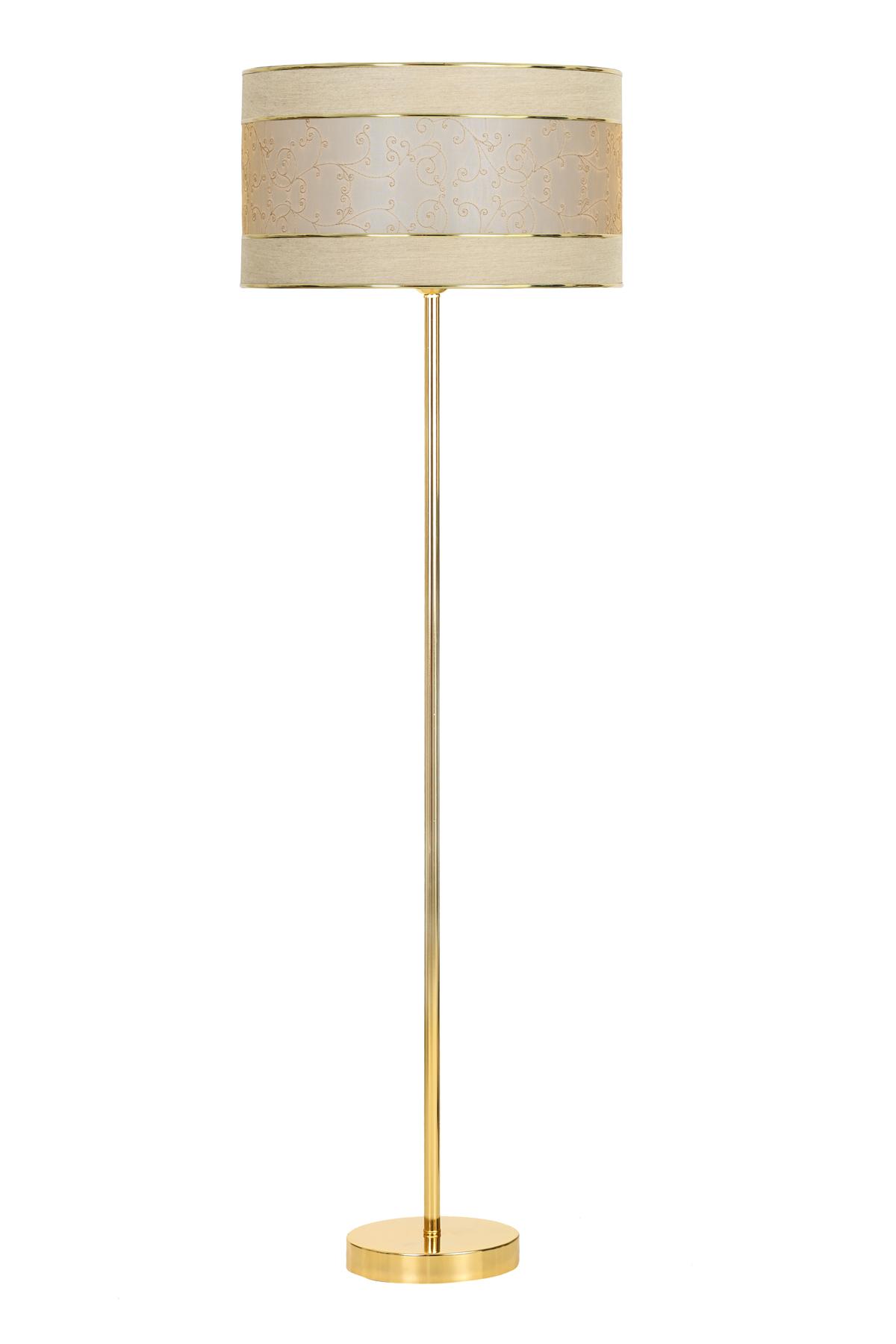 Vinner Conic Modern Tekli Metal Tek Ayaklı Silindir Lambader Gold