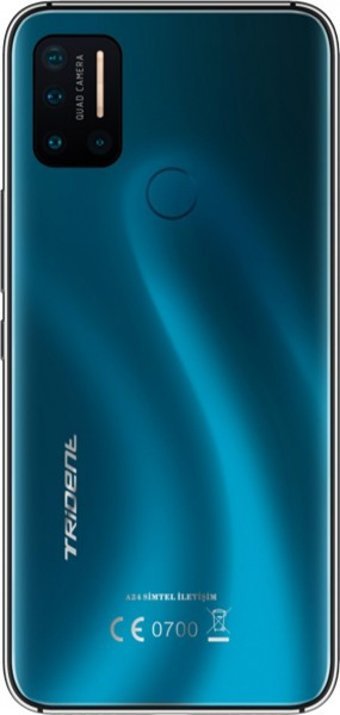 Trident A24 64 Gb Hafıza 4 Gb Ram 6.53 İnç 16 MP Ips Lcd Ekran Android Akıllı Cep Telefonu Mavi