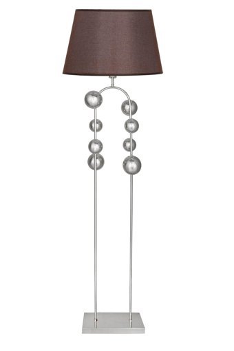 Vinner Modern Tekli Metal Tek Ayaklı Şapka Lambader Koyu Kahverengi