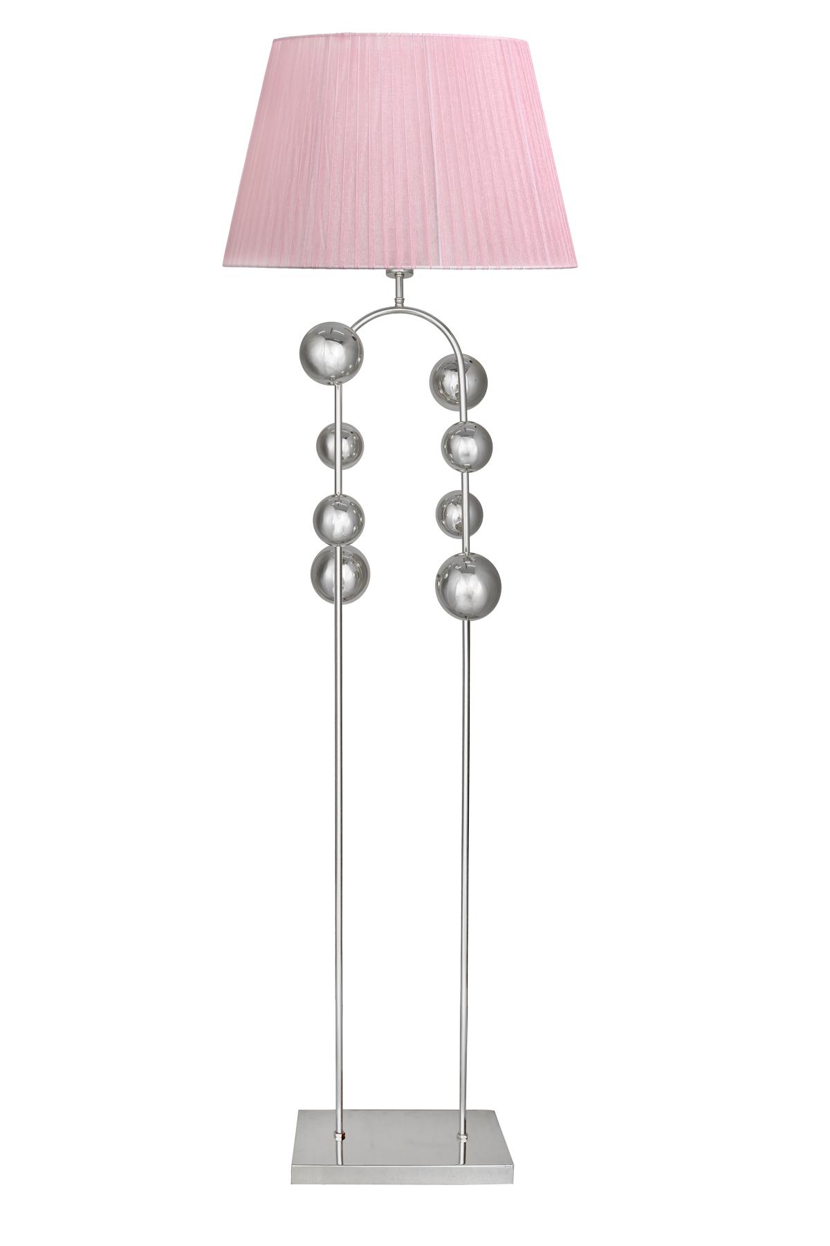 Vinner Modern Tekli Metal Tek Ayaklı Şapka Lambader Pembe