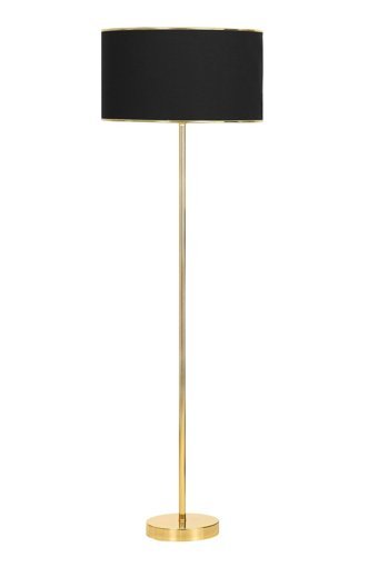 Vinner Conic Modern Tekli Metal Tek Ayaklı Silindir Lambader Gold - Siyah