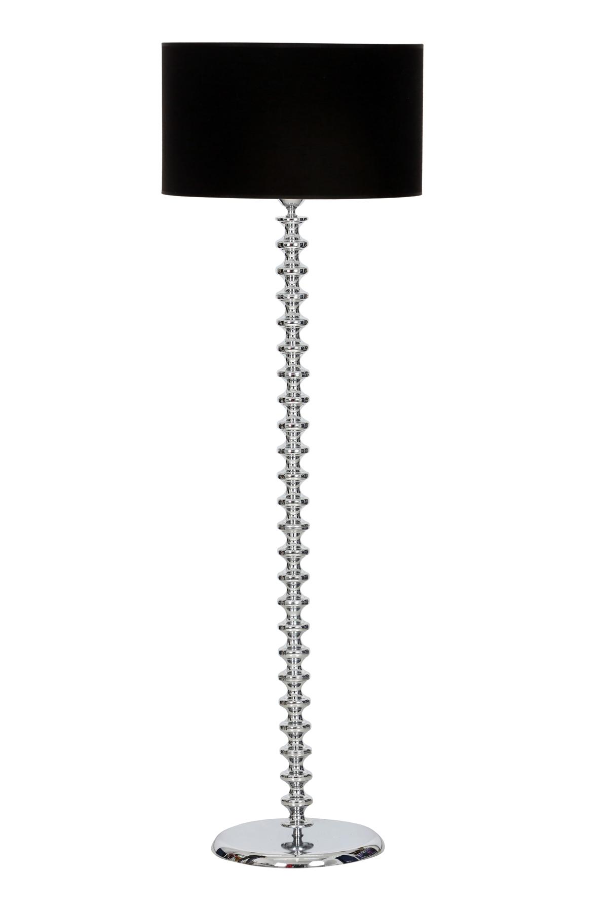 Vinner Jasmine Series LM-5803 Modern Tekli Metal Tek Ayaklı Silindir Lambader Siyah