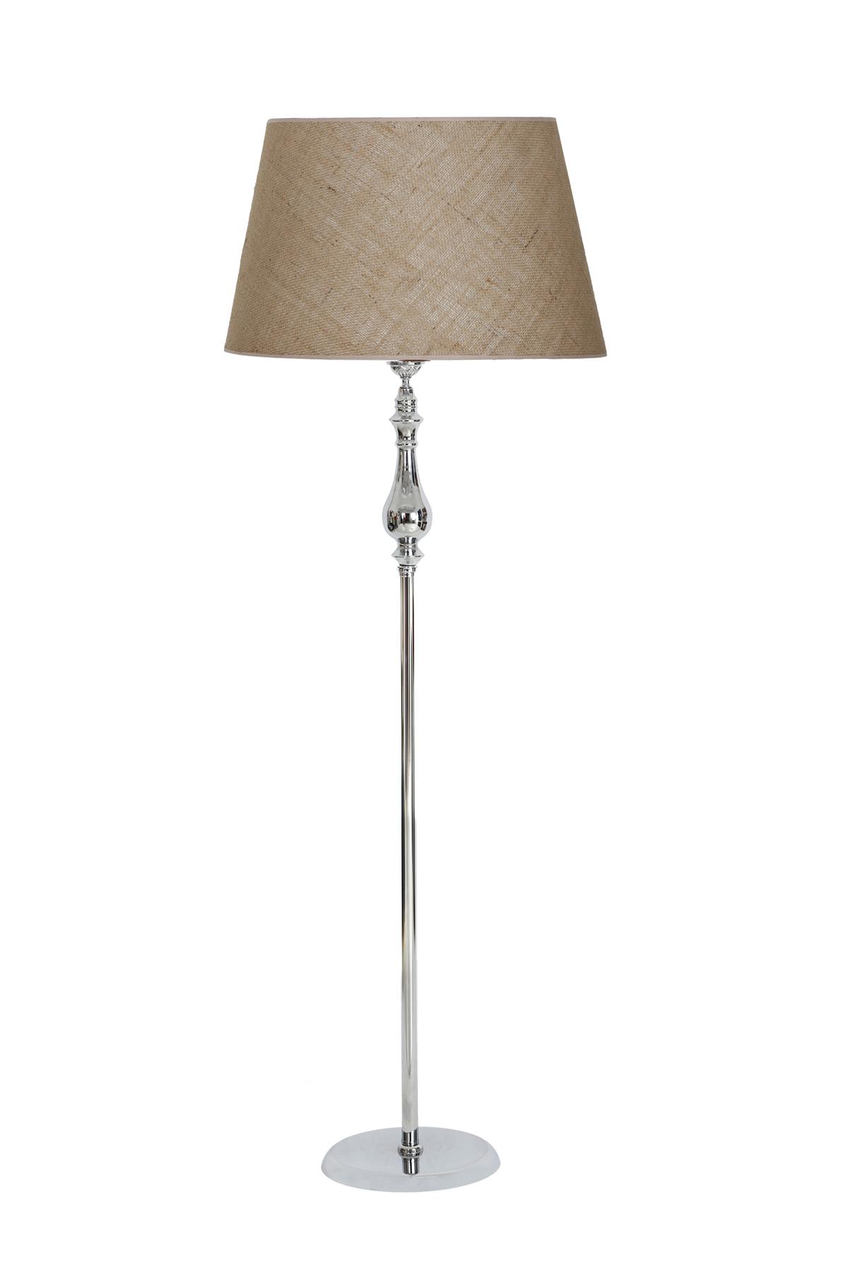 Vinner Solid Modern Tekli Metal Tek Ayaklı Şapka Lambader Kum Beji