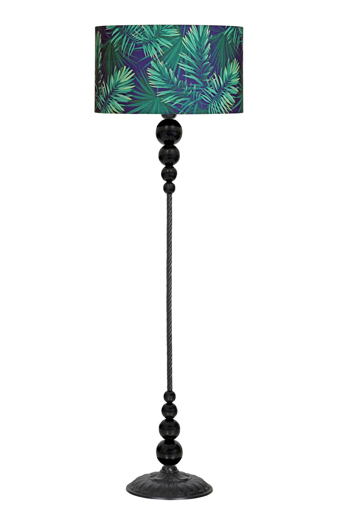 Vinner Caracas Modern Tekli Metal Tek Ayaklı Silindir Lambader Desenli