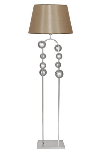 Vinner Modern Tekli Metal Tek Ayaklı Şapka Lambader Vizon