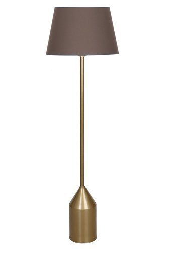 Vinner Pencil Modern Tekli Metal Tek Ayaklı Şapka Lambader Koyu Kahverengi