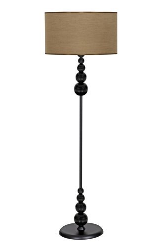 Vinner Prag Modern Tekli Metal Tek Ayaklı Silindir Lambader Kahverengi