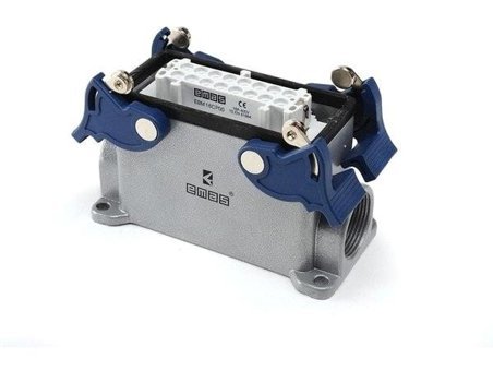 Emas EBM16PD14 16A 16 Kontaklı Plastik Yandan Giriş Duvar Prizi