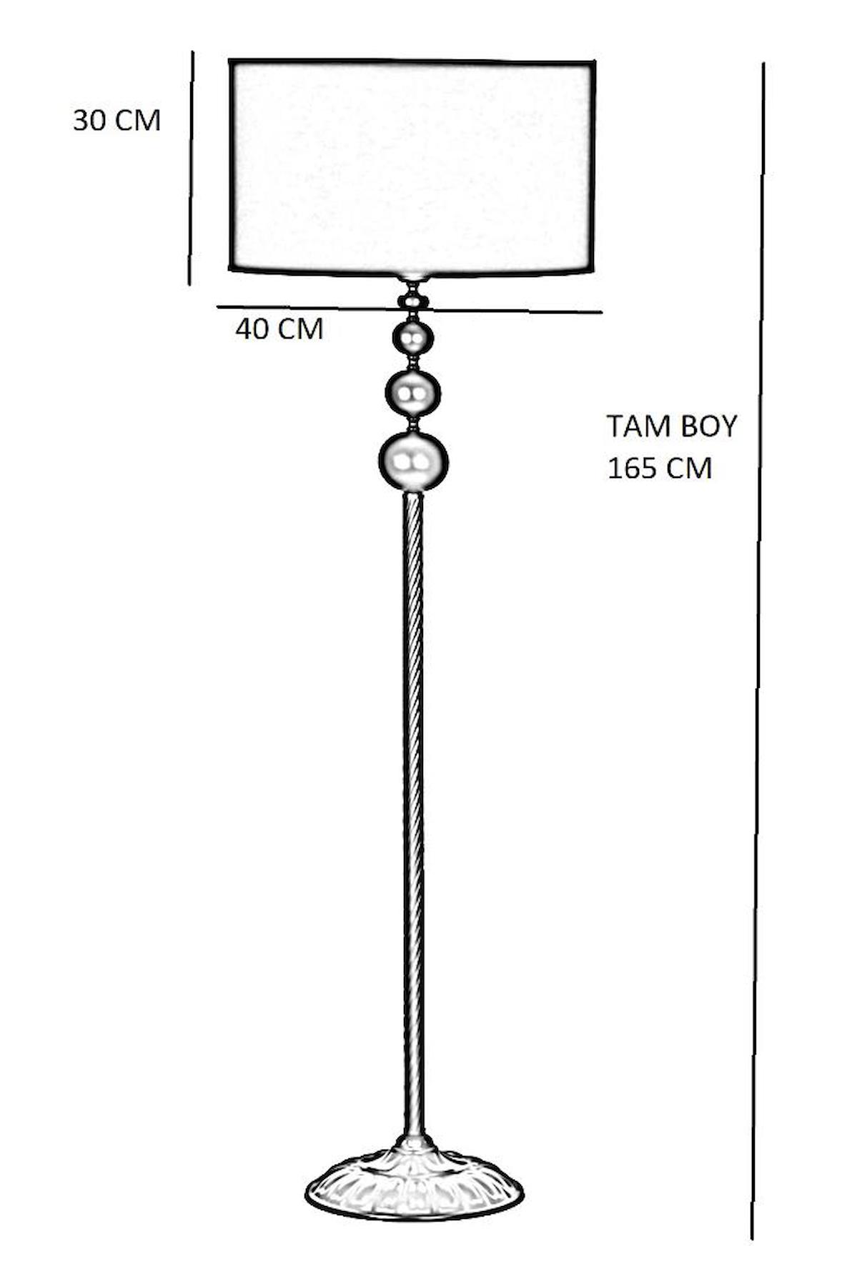 Vinner Grasse Modern Tekli Metal Tek Ayaklı Silindir Lambader Sarı