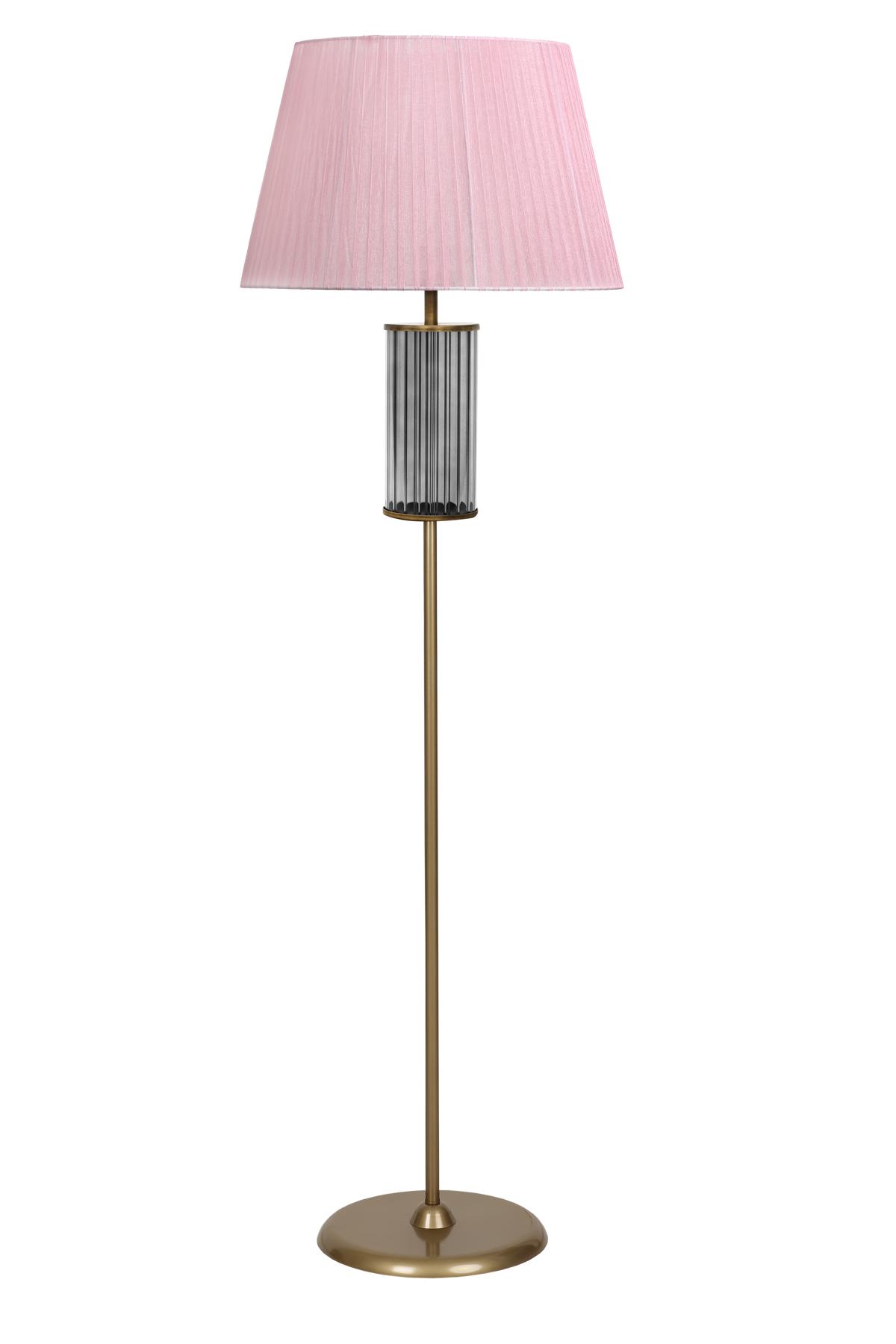Vinner Nuuk Modern Tekli Metal Tek Ayaklı Şapka Lambader Pembe