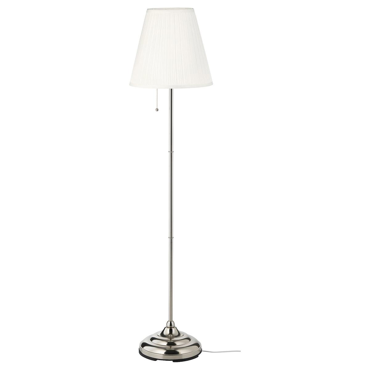 Hobiceyiz Retro Tekli Metal Tek Ayaklı Şapka Lambader Beyaz
