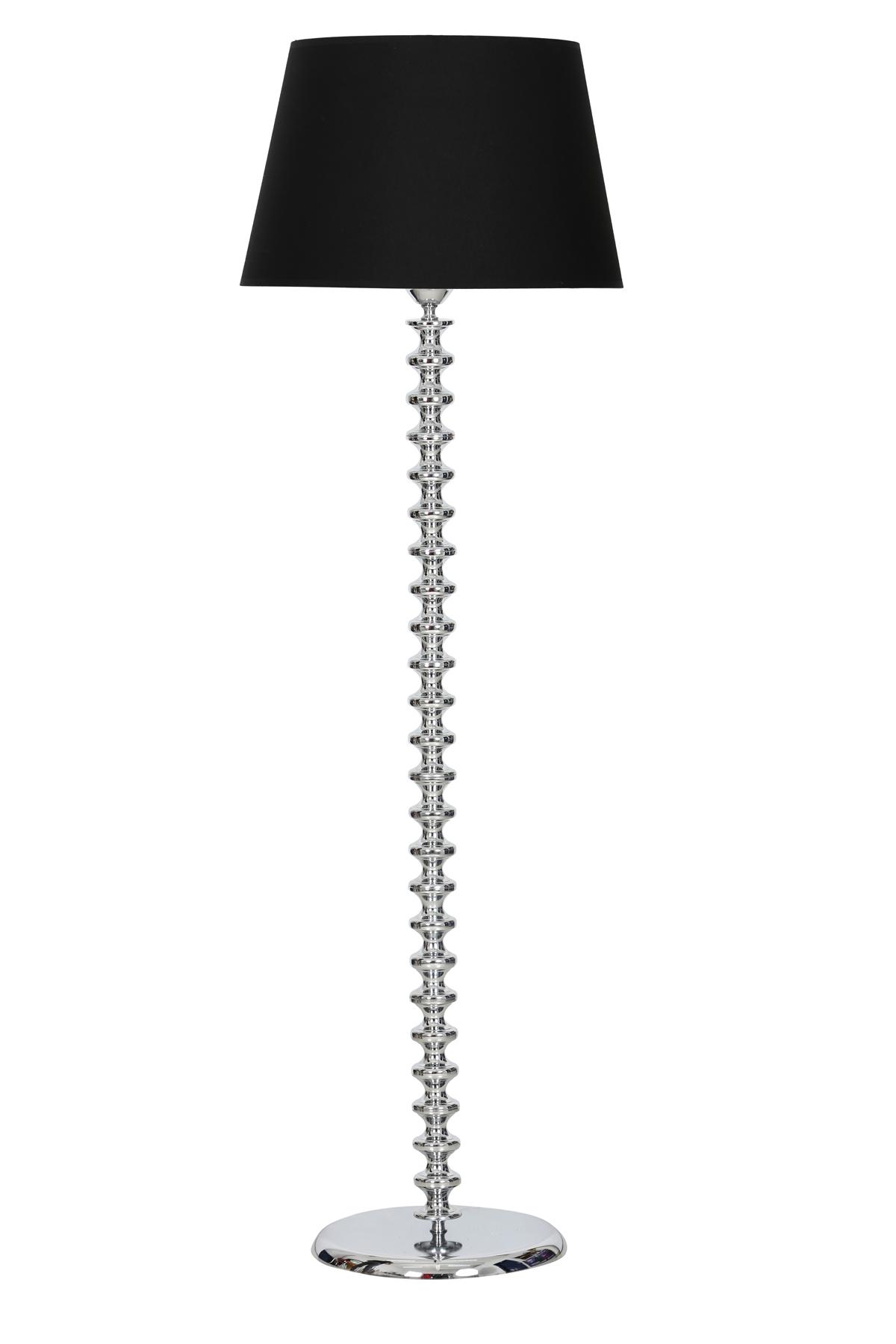 Vinner Jasmine Series LM-5803 Modern Tekli Metal Tek Ayaklı Şapka Lambader Siyah