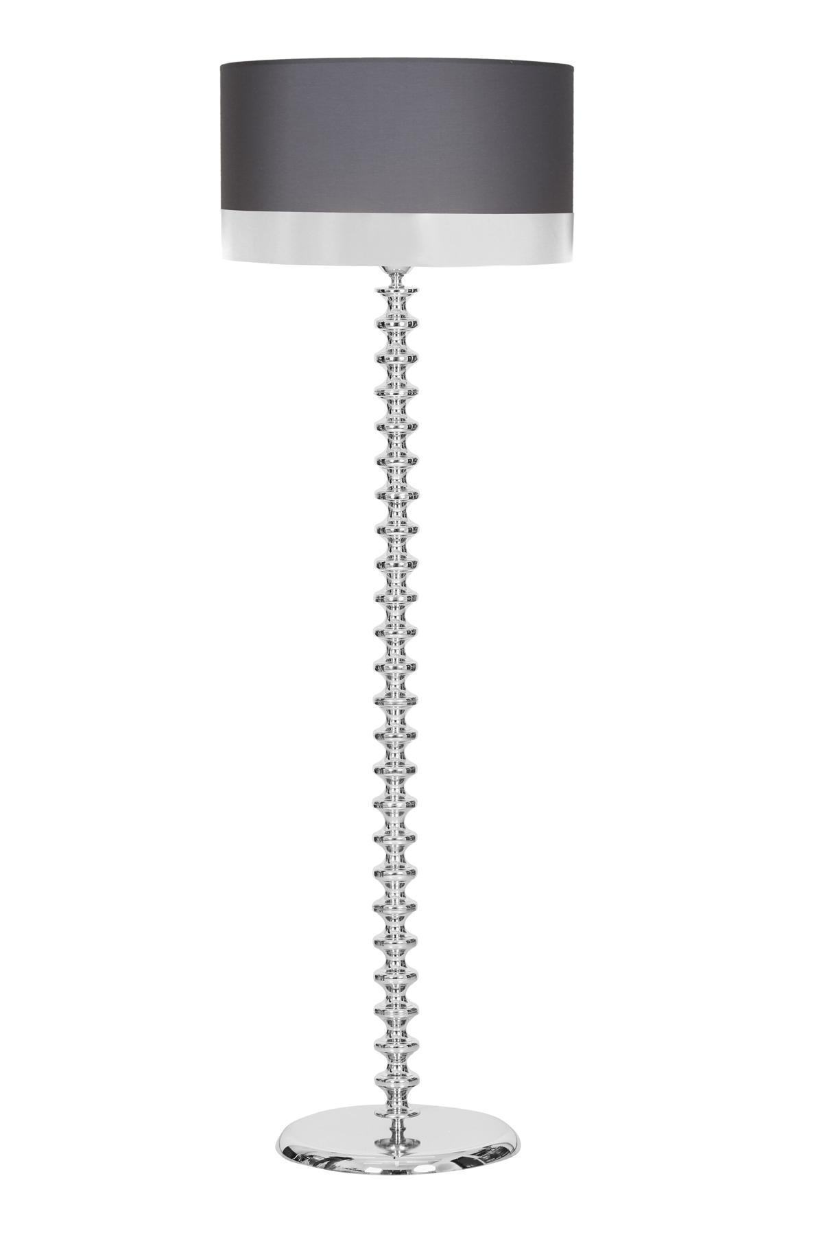 Vinner Jasmine Series Modern Tekli Metal Tek Ayaklı Silindir Lambader Antrasit - Gri