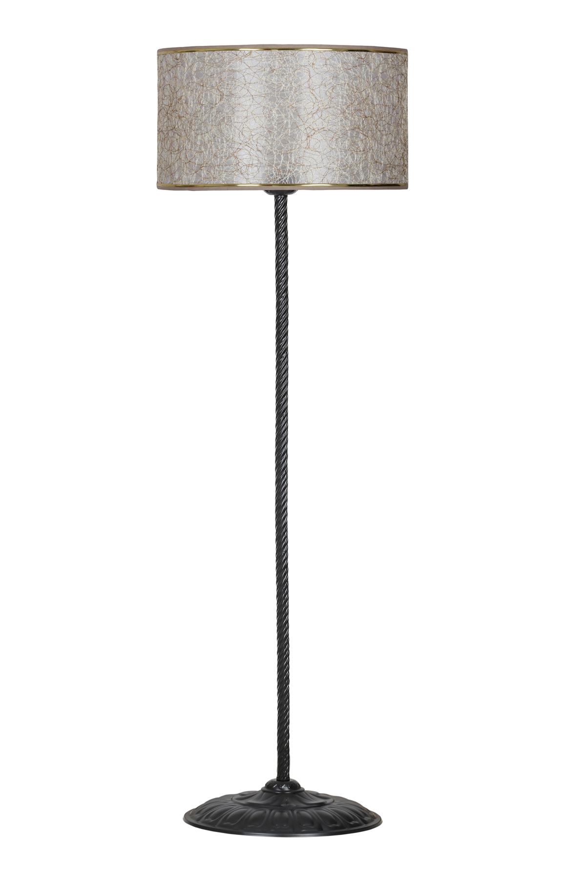Vinner Conic Modern Tekli Metal Tek Ayaklı Silindir Lambader Kırçıllı Sarı