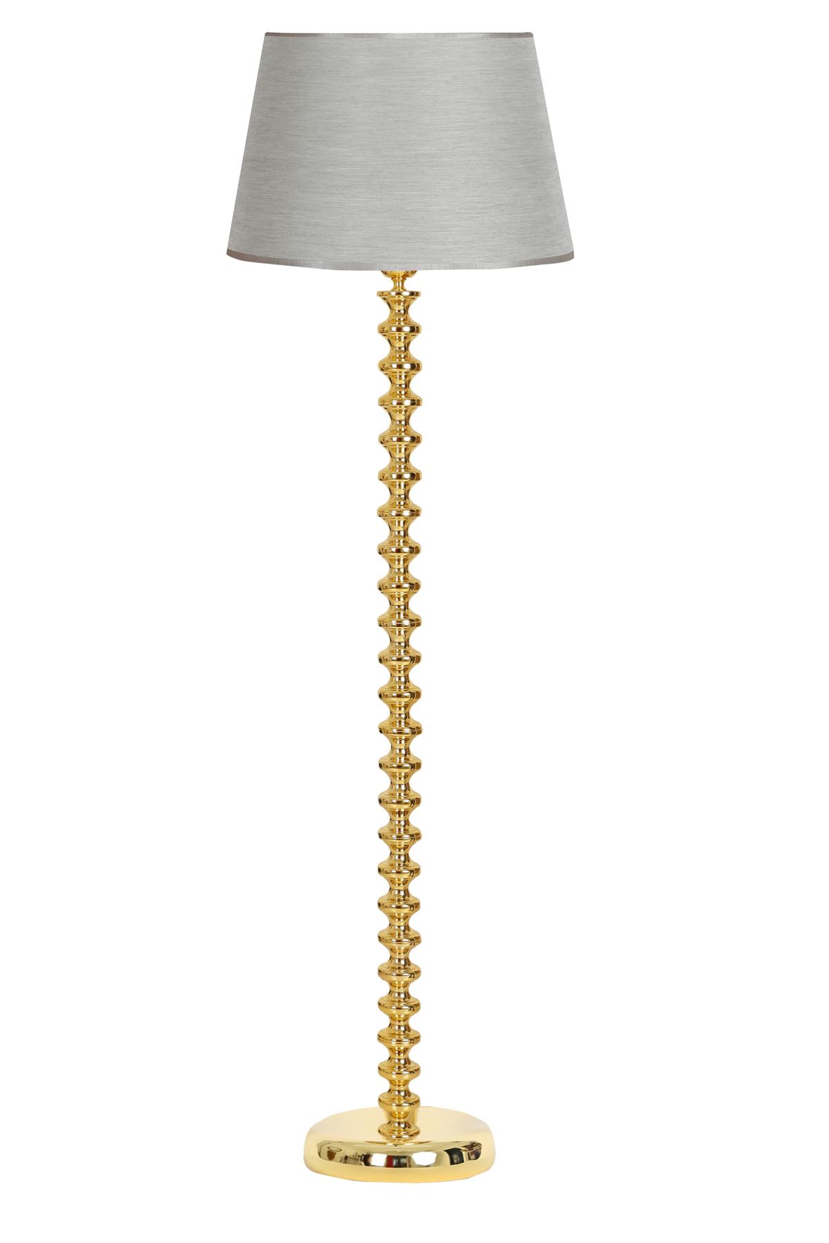 Vinner Jasmine Series 5802 Modern Tekli Metal Tek Ayaklı Şapka Lambader Gümüş