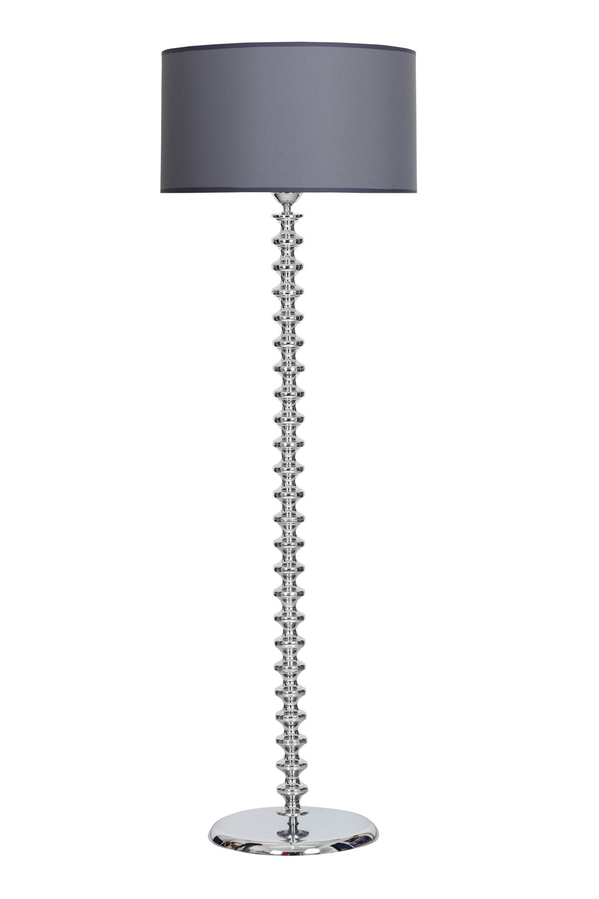 Vinner Jasmine Series LM-5803 Modern Tekli Metal Tek Ayaklı Silindir Lambader Gri