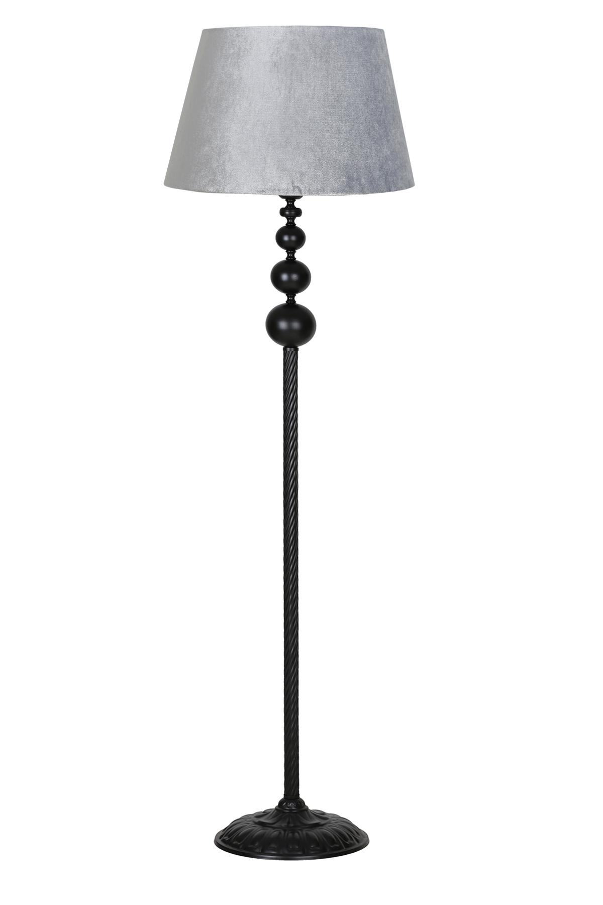 Vinner Grasse Modern Tekli Metal Tek Ayaklı Şapka Lambader Gümüş