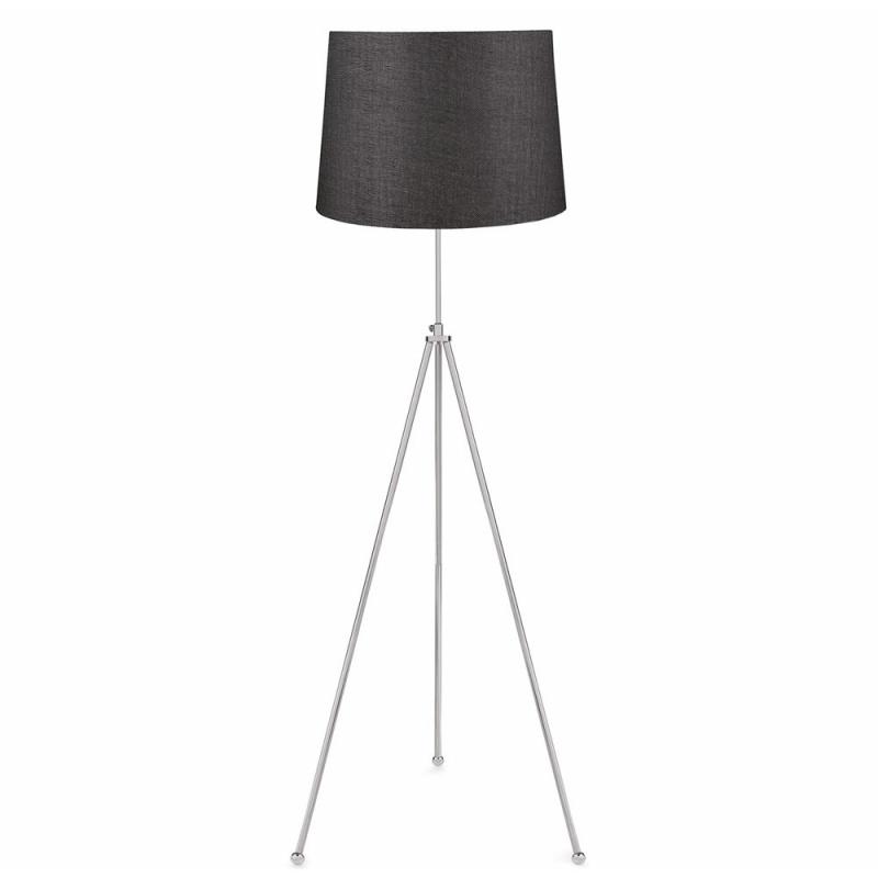 Vinner Modern Tekli Metal 3 Ayaklı Şapka Lambader Siyah