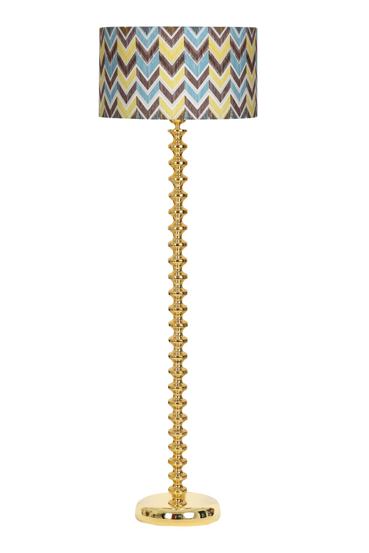 Vinner Jasmine Series 5802 Retro Tekli Metal Tek Ayaklı Silindir Lambader Çok Renkli