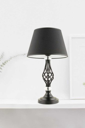 Vinner Tekli Viskon-Poliamid Tek Ayaklı Abajur Tile Stone