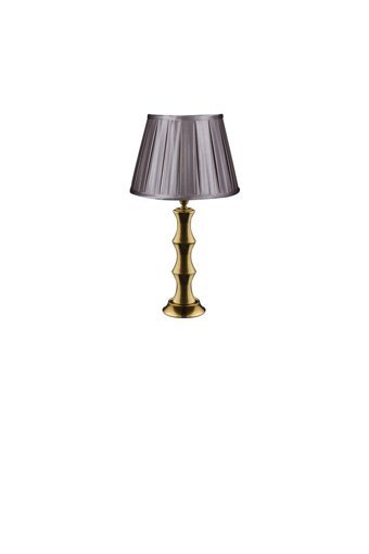 Vinner Jasmine Series AB-5806 Tekli Pvc Tek Ayaklı Abajur Hasır Koyu Kahverengi